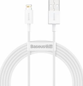 Kabel USB Baseus USB-A - Lightning 2 m Biały (6953156205468) 1