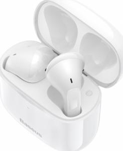 Słuchawki Baseus Baseus E3 bezprzewodowe słuchawki Bluetooth 5.0 TWS douszne wodoodporne IP64 biały (NGTW080002) 18