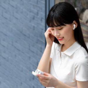 Słuchawki Baseus Baseus E3 bezprzewodowe słuchawki Bluetooth 5.0 TWS douszne wodoodporne IP64 biały (NGTW080002) 9