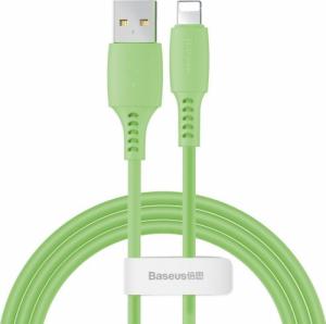 Kabel USB Baseus USB-A - Lightning 1.2 m Zielony (6953156214385) 1