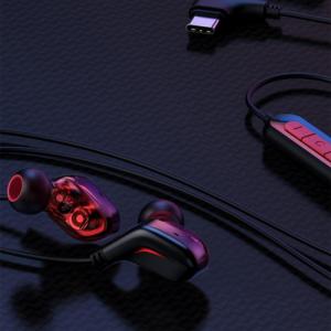 Słuchawki Baseus Baseus Gamo C18 dokanalowe słuchawki USB Typ C zestaw słuchawkowy z pilotem czarny (NGC18-01) 4