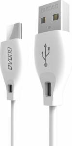 Kabel USB Dudao USB-A - USB-C 2 m Biały (6970379613658) 1