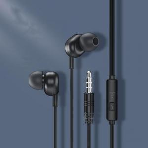 Słuchawki Remax Remax dokanałowe słuchawki zestaw słuchawkowy z pilotem i mikrofonem mini jack 3,5 mm czarny (RW-105 black) 2