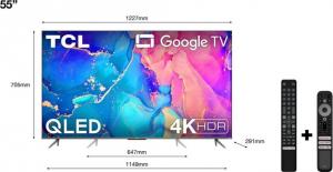 Telewizor TCL 55C631 QLED 55'' 4K Ultra HD Android 12