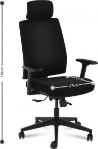 Krzesło biurowe Fromm & Starck FROMM & STARCK Czarne 2