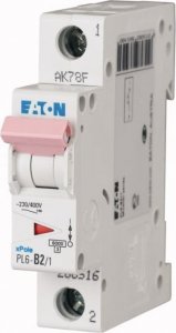 Eaton Wyłącznik nadprądowy 1P D 4A 6kA AC PL6-D4/1 286541 1