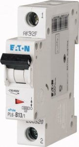 Eaton Wyłącznik nadprądowy 1P D 13A 6kA AC PL6-D13/1 286544 1