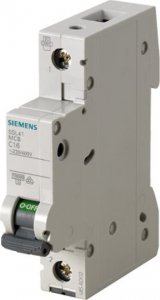 Siemens Wyłącznik nadprądowy 1P C 6A 10kA AC 5SL4106-7 1