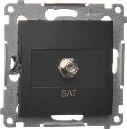 Kontakt-Simon Simon 54 Gniazdo antenowe SAT pojedyncze (moduł). Do instalacji indywidualnych czarny mat DASF1.01/49 1