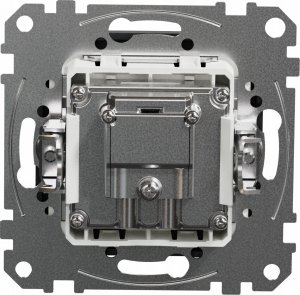 Schneider Electric Sedna Design, Gniazdo R/TV/SAT końcowe (4dB), czarny antracyt 4