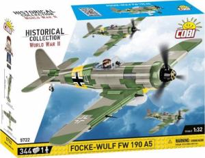 Cobi COBI 5722 Historical Collection WWII Samolot myśliwski niemiecki Focke-Wulf Fw 190 A5 344 klocki 1