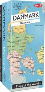 Tactic Puzzle 1000 Mapy świata: Dania 1