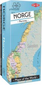 Tactic Puzzle 1000 Mapy świata: Norwegia 1