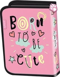 Piórnik St. Majewski Piórnik dwuklapkowy bez wyposażenia My Little Friend różowy kot 2