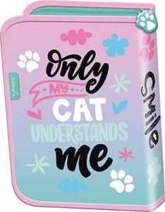 Piórnik St. Majewski Piórnik dwuklapkowy bez wyposażenia My Little Friend pastelowy kot 2