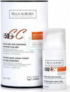 Bella Aurora Krem do Opalania Przeciw Plamom Cc Protect Bella Aurora SPF 50 (30 ml) 1