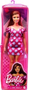Lalka Barbie Barbie Barbie Lalka Fashionistas 171 Czerwona sukienka w grochy GRB62 MATTEL 7