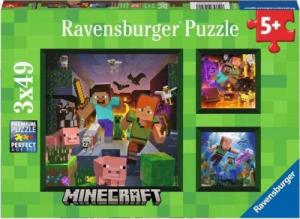 Ravensburger Puzzle 3x49el Minecraft 056217 RAVENSBURGER p8 1