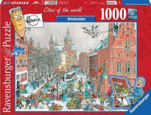 Ravensburger Puzzle 1000el Amsterdam zimą 197866 RAVENSBURGER p5 1