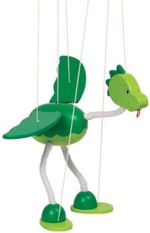 Goki Drewniana marionetka wzór Dinozaur (GOKI-51942) 1