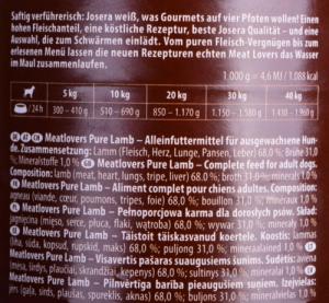 Josera Meatlovers Pure Jagnięcina karma mokra dla psów 400g 3