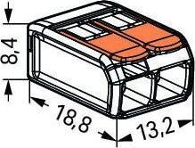 Wago SZYBKOZŁĄCZKA WAGO 221-412 2X0,5-4,0 MM2 Z DŹWIGNIAMI 20 SZT 2