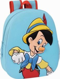 Disney Plecak szkolny 3D Disney Pinocchio Czerwony Jasnoniebieski 1