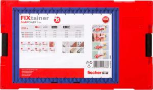 Fischer Zestaw kołków ściennych FIXtainer DUOPOWER, 210 szt. (431576) 2