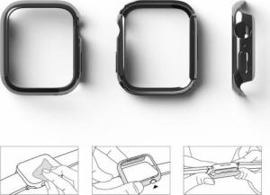Ringke Ringke Slim Watch Case zestaw 2x etui na zegarem smartwatch Watch 7 41mm przezroczysty + ciemny chrom (S58995RS) 10