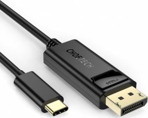 Kabel USB Choetech Choetech jednokierunkowy kabel przejściówka z USB Typ C do Display Port 4K 1,8m czarny (XCP-1801BK) 1