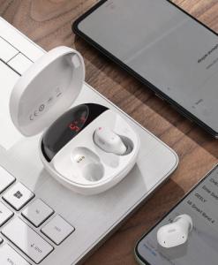 Słuchawki Baseus Baseus Encok WM01 Plus TWS bezprzewodowe dokanałowe słuchawki Bluetooth 5.0 biały (NGWM01P-02) 4