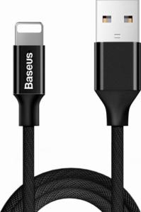 Kabel USB Baseus USB-A - Lightning 1.8 m Czarny (6953156253667) 1