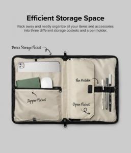 Torba Ringke Smart Zip Pouch 13" granatowy 5
