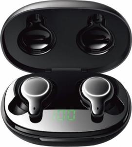 Słuchawki Joyroom Joyroom wodoodporne IPX5 bezprzewodowe słuchawki Bluetooth 5.0 TWS LED czarny (JR-T12) 1