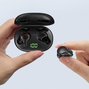 Słuchawki Joyroom Joyroom wodoodporne IPX5 bezprzewodowe słuchawki Bluetooth 5.0 TWS LED czarny (JR-T12) 14