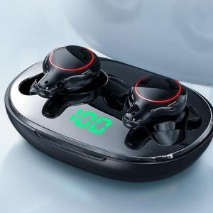 Słuchawki Joyroom Joyroom wodoodporne IPX5 bezprzewodowe słuchawki Bluetooth 5.0 TWS LED czarny (JR-T12) 4