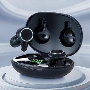 Słuchawki Joyroom Joyroom wodoodporne IPX5 bezprzewodowe słuchawki Bluetooth 5.0 TWS LED czarny (JR-T12) 8