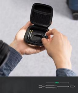 Ugreen Ugreen kabel rozdzielacz AUX 3,5 mm mini jack (żeński) - 2x 3,5 mm mini jack (męski - mikrofon i słuchawki) srebrny (AV193 50255 7