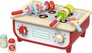 Grill elektryczny Tooky Toy TOOKY TOY Drewniana Kuchnia z Grillem dla Dzieci 2 w 1 + Akcesoria Kuchenne 3