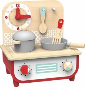 Grill elektryczny Tooky Toy TOOKY TOY Drewniana Kuchnia z Grillem dla Dzieci 2 w 1 + Akcesoria Kuchenne 9