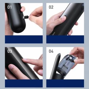 Odkurzacz ręczny Baseus Baseus A1 mini bezprzewodowy odkurzacz samochodowy 4000Pa, 30W czarny (VCAQ010001) 4