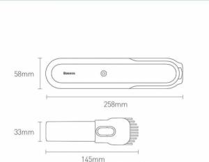 Odkurzacz ręczny Baseus Baseus A1 mini bezprzewodowy odkurzacz samochodowy 4000Pa, 30W czarny (VCAQ010001) 6