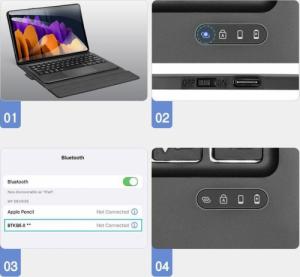 Dux Ducis Dux Ducis Touchpad Keyboard Case etui na tablet bezprzewodowa klawiatura Bluetooth Samsung Galaxy Tab S7 11 czarny 9