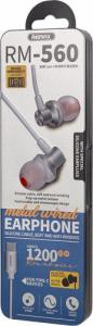 Słuchawki Remax REMAX dokanałowe słuchawki USB Typ C zestaw słuchawkowy z pilotem biały (RM-560) 4