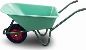 Bituxx TACZKA OGRODOWA 100L Z MISĄ PVC + PEŁNE KOŁO OPONA BEZDĘTKOWA 2