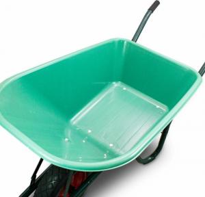 Bituxx TACZKA OGRODOWA 100L Z MISĄ PVC + PEŁNE KOŁO OPONA BEZDĘTKOWA 3