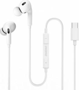 Słuchawki Dudao Dudao dokanałowe słuchawki zestaw słuchawkowy z pilotem i mikrofonem USB Typ C biały (X14T white) 2