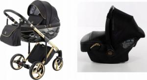 Wózek Adamex Adamex Chantal C1 Special Edition 3w1+ Fotel GOLD 1