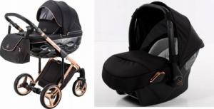Wózek Adamex Adamex Chantal C8 Special Edition 3w1+ Fotel MIEDŹ 1