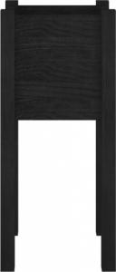 vidaXL vidaXL Donica ogrodowa, czarna, 31x31x70 cm, lite drewno sosnowe 5